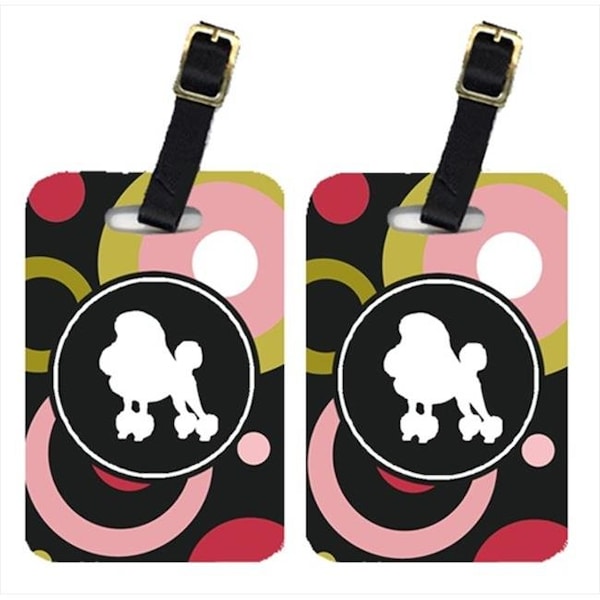 Carolines Treasures Carolines Treasures KJ1106BT Poodle Luggage Tags - Pair Of 2 KJ1106BT - main